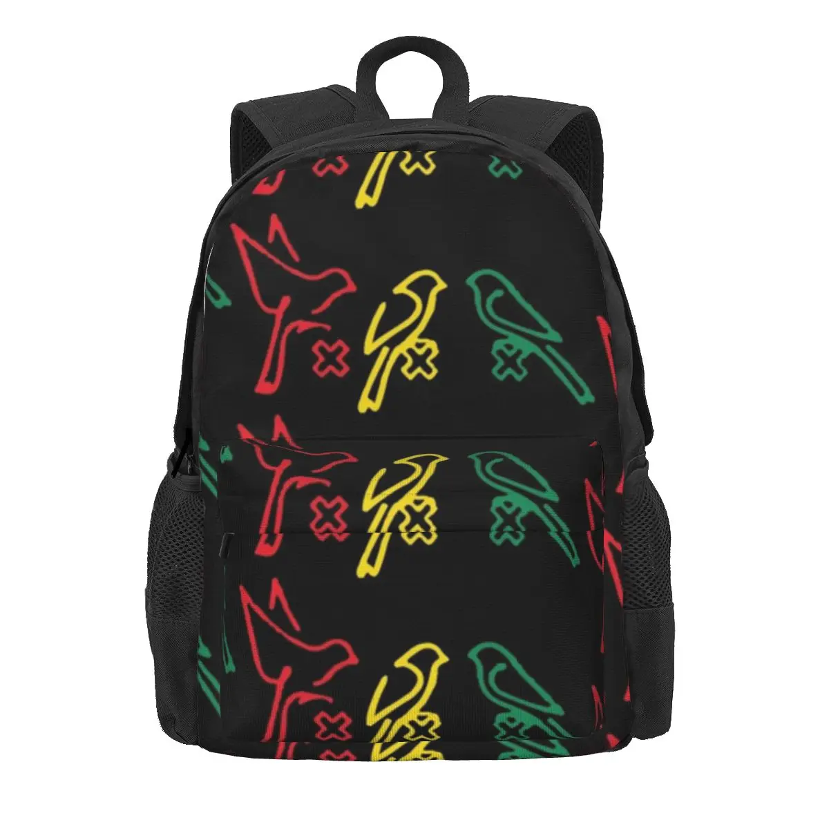 Ajax Bob Marley - 3 Little Bird Backpacks Boys Girls Bookbag Children School Bags Cartoon Travel Rucksack Shoulder Bag