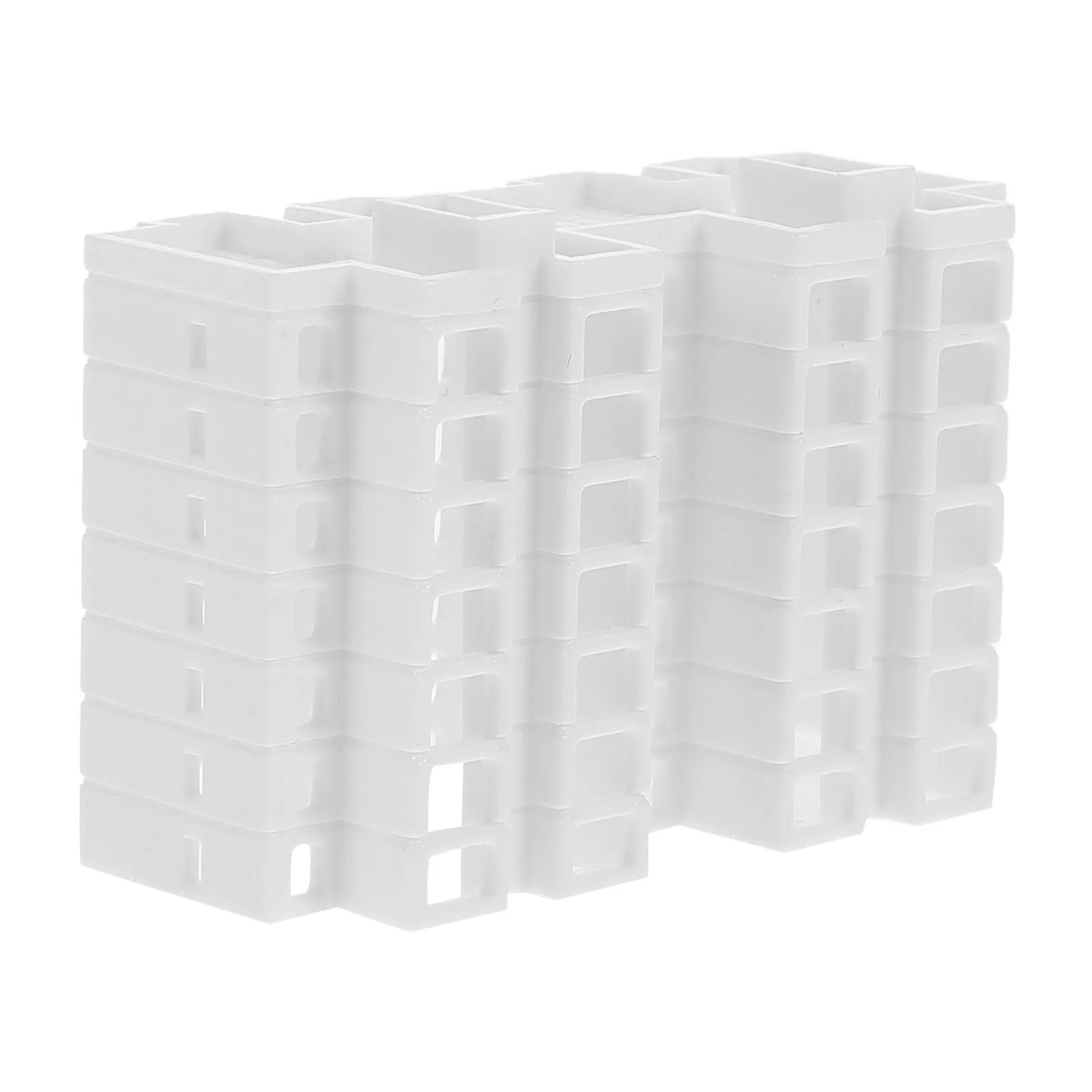 Small Mini Apartment Building Plastic Lightweight Decoration for Micro Landscape Sand Table DIY Scenery Layout Accessory