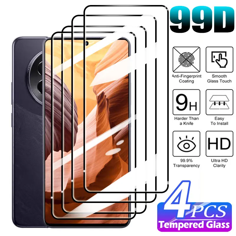 2/4PCS Tempered Glass for Realme 10 9 8 7 6 Pro Plus 10s 8i 9i 99D Full Cover Screen Protector for Realme 11 12 Plus 13 5G Glass