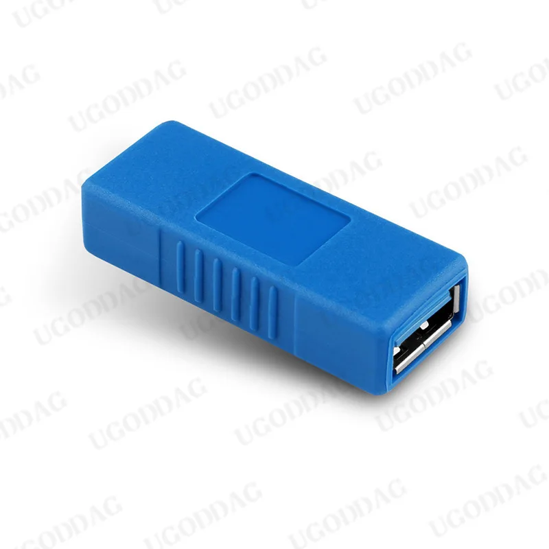 USB 3.0 Type A Female To A Female Connector Adapter USB3.0 AF To AF Coupler F/F Gender Changer Extender Converter for Laptop 1PC