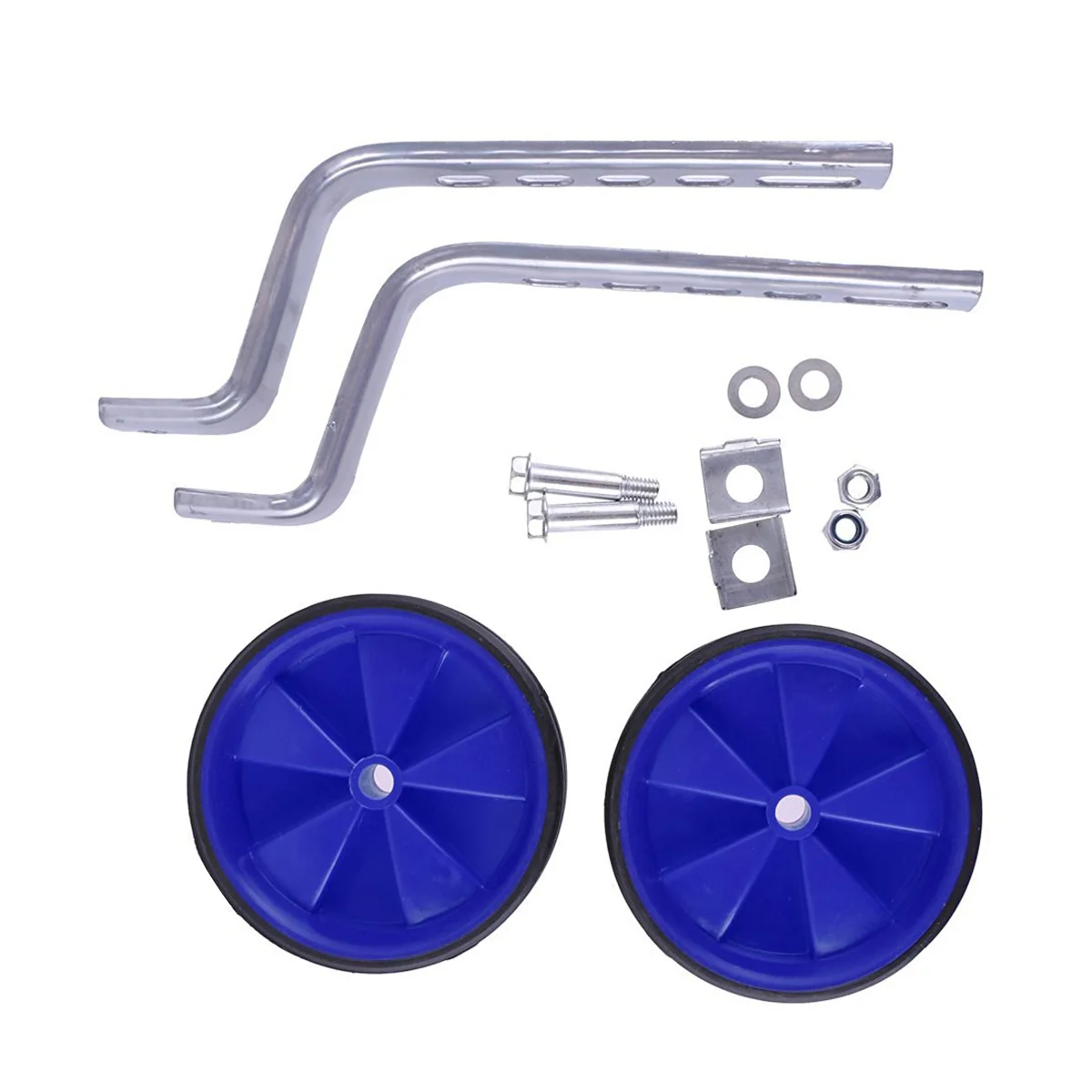 Bike Wheel Kit Fittings Fits 12-20 Inch Bicycles Durable High Capacity Blue Traing Wheel Fittings