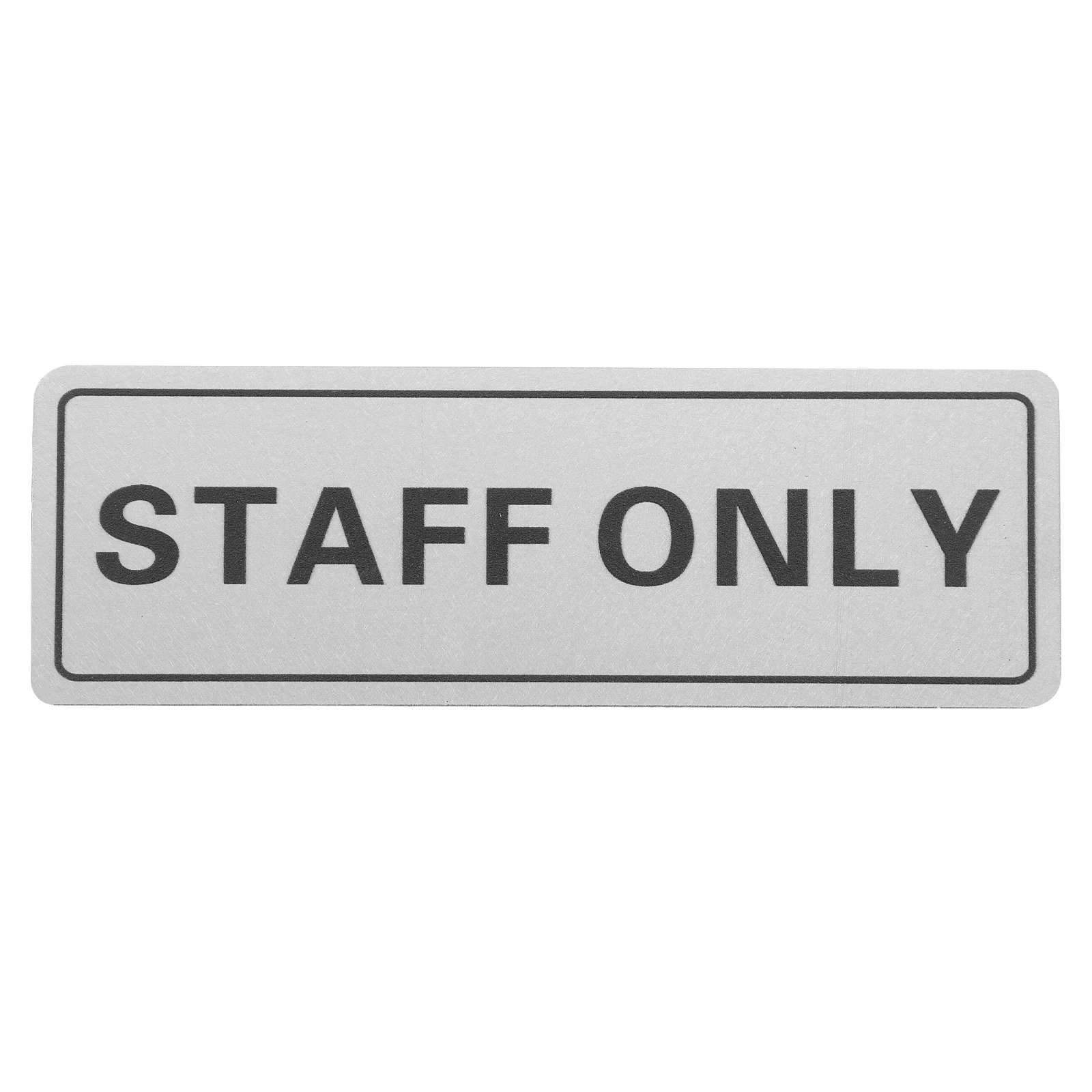 

Wall Door Sign Plaque Staff Only Plate Aluminum Employee Store Work Room Conference Office Decor Sign Marker Note