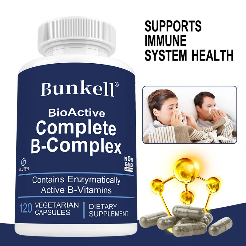 Bioactive Complete B Complex, Supports Liver, Immune System, Promotes Healthy Energy, Metabolism, Complete B Vitamins