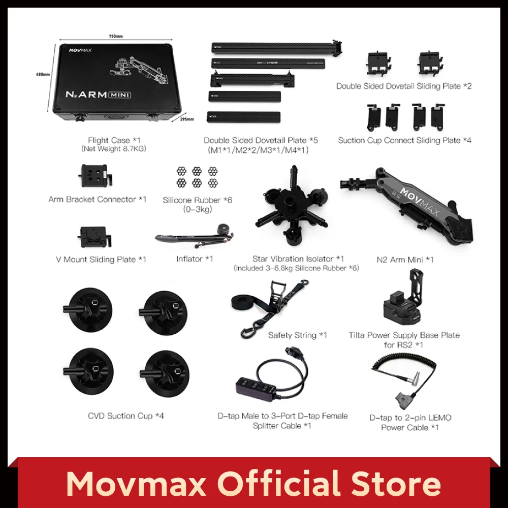 MOVMAX N2 Air Arm Mini--Pro Kit