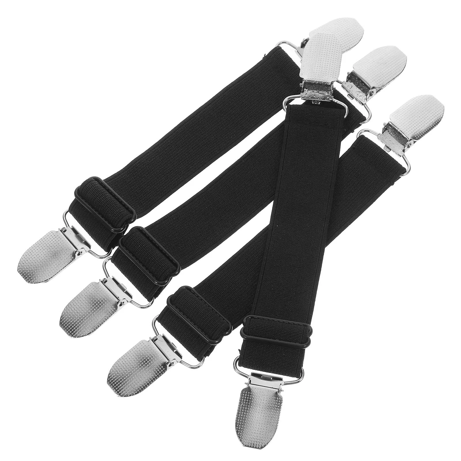 4Pcs Windproof Elastic Pant Clips Adjustable Boots Strap Fixing Clips Outdoor Cycling Pants Holder Fasteners Durable