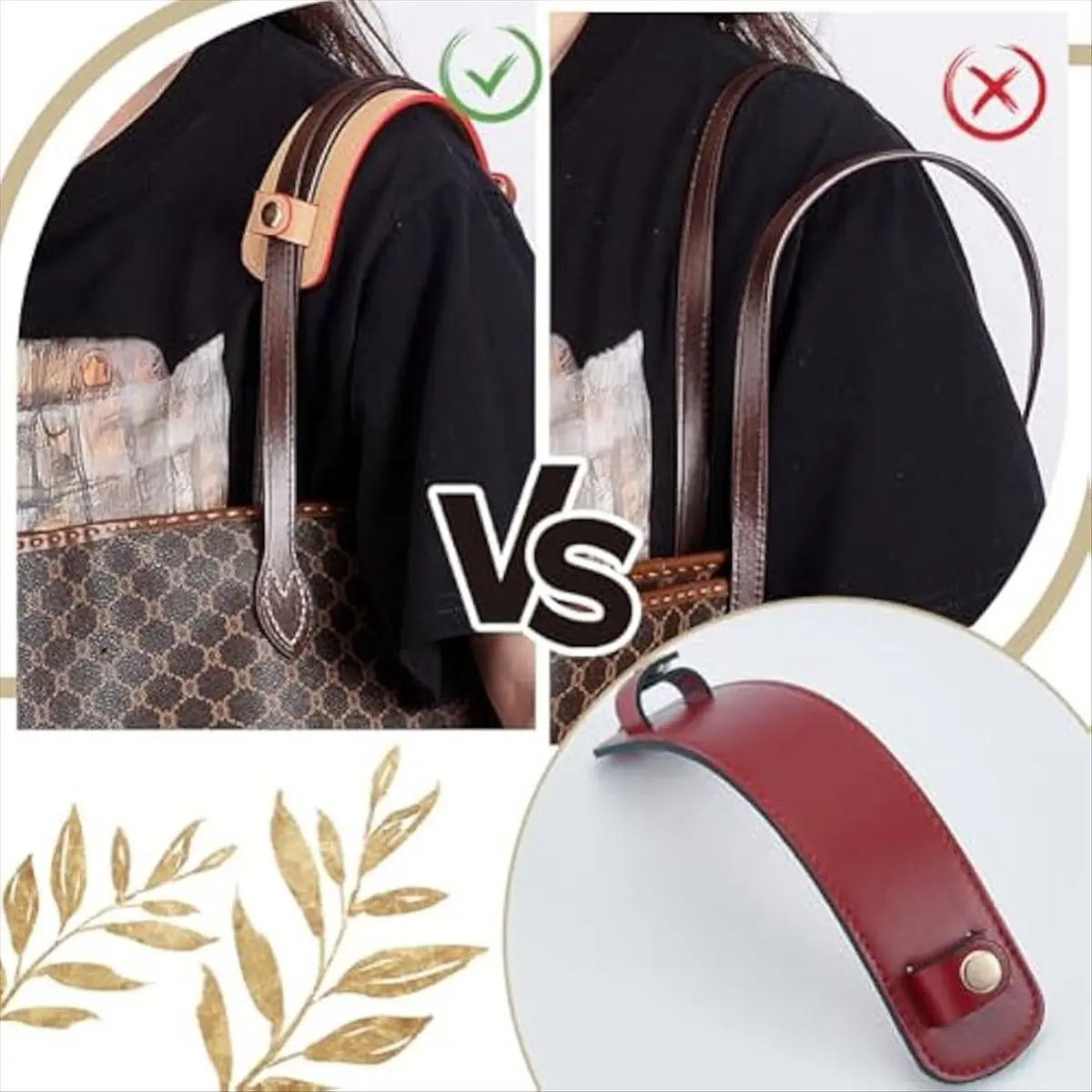 Top Sale 5pcs Shoulder Strap Pads,Handbag Handle Wrap Cover, Replacement Strap Protector for Tote Bag,Backpack,Travel Bag