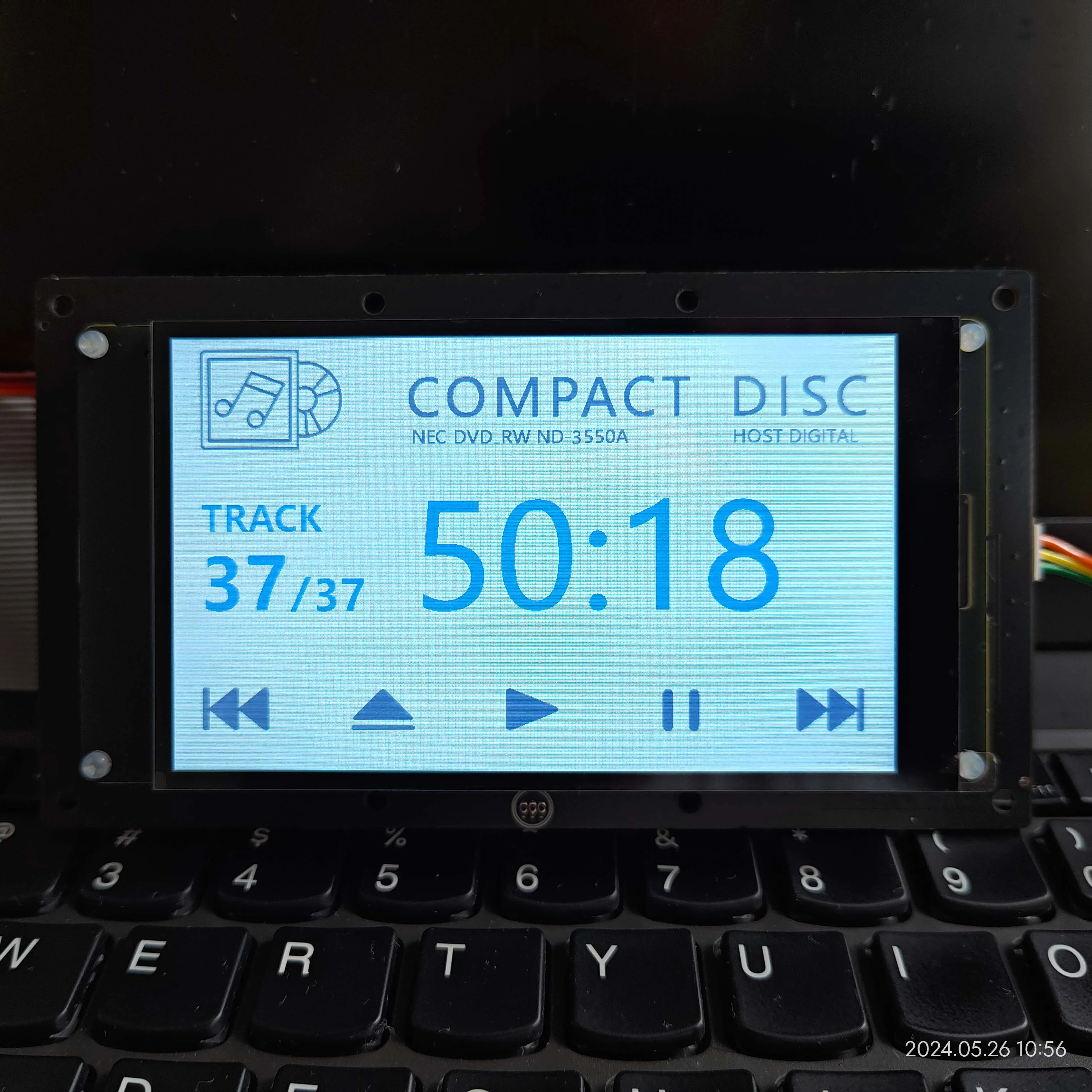 

CDROM DVDROM IDE Контроллер оптического привода Плеер Оптический привод Карусель 800*480 ЖК-дисплей TFT