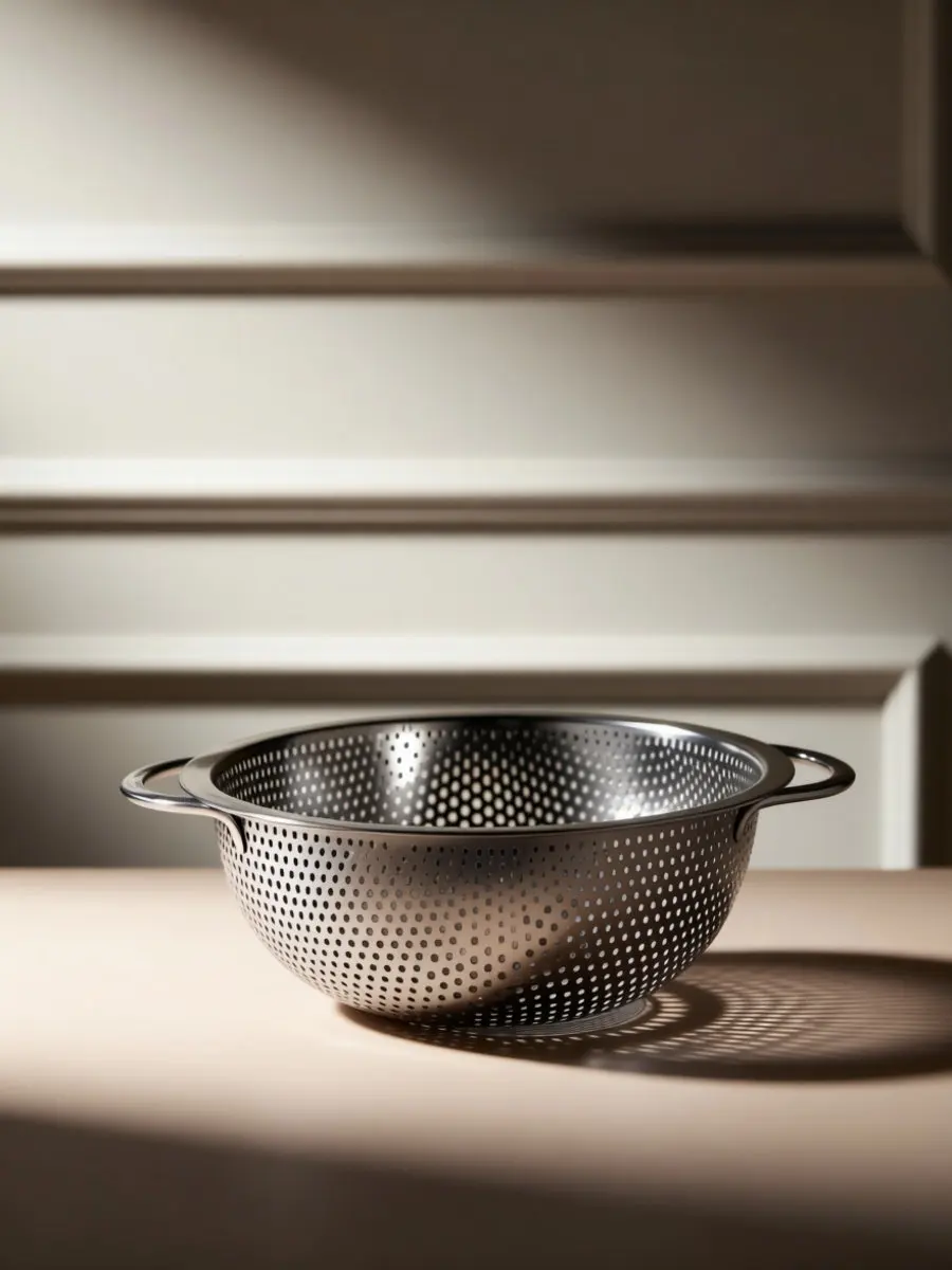Stainless Steel Drain Basket Outer Diameter 16.5cm Multi-Purpose Rice Sieve Fruit Vegetable Washing and Storage Kitchen Helper