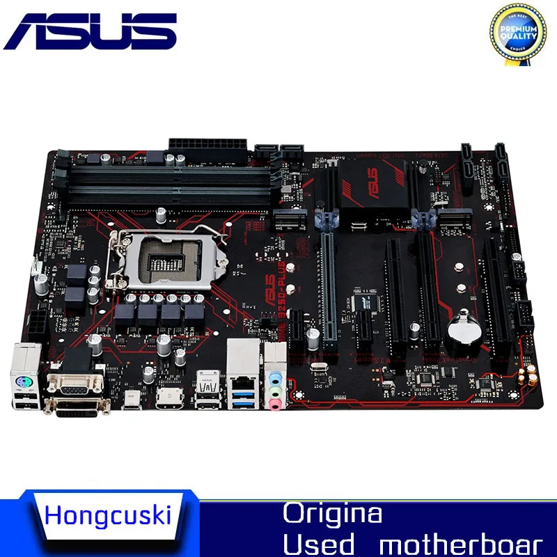 For ASUS PRIME B250-PLUS PLUS B250 Original Used Desktop Motherboard B250 LGA1151 DDR4 SATA3 USB3.0 Support I5 7500 6500