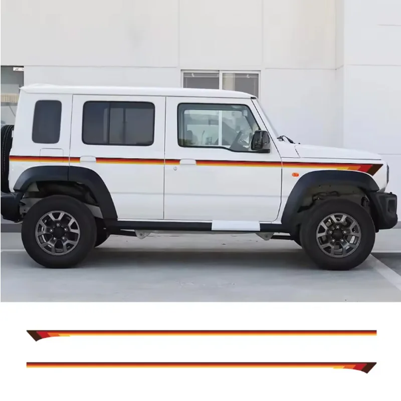 

For SUZUKI JIMNY 2023-2024 XL Wagon Car Door Side Stickers Auto Boby Stripe Decal Kit Waterproof Vinyl Film Car Accessories