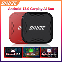 Binize CarPlay Ai Box Android 13.0 Wireless CarPlay＆Android Auto for Car with OEM Wired CarPlay For Netflix Youtube FOTA Upgrade