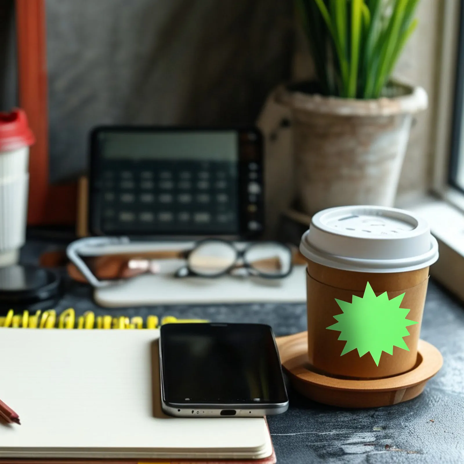 

200 шт. флуоресцентных ценников-наклеек из ярко-зеленой бумаги для розничной торговли, распродаж в гаражах, ценовых этикеток и плакатов