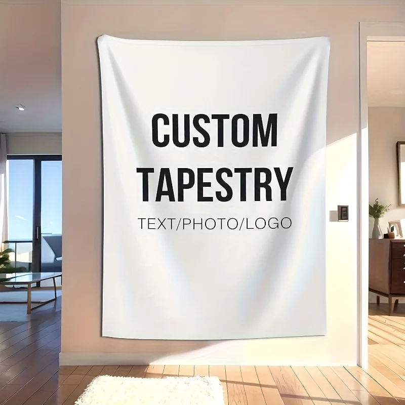 Tapestry  fotos personalizadas para colgar en la pared - Carga tu propia imagen y texto | Tejido duraro  alta calidad para corar