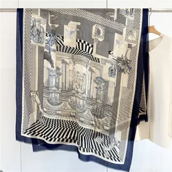 Long Cashmere Pashmina Luxury Scarf Women Designers Winter Accessories Tassels Oversized Wrap Stole Foulard Scarves for Ladies