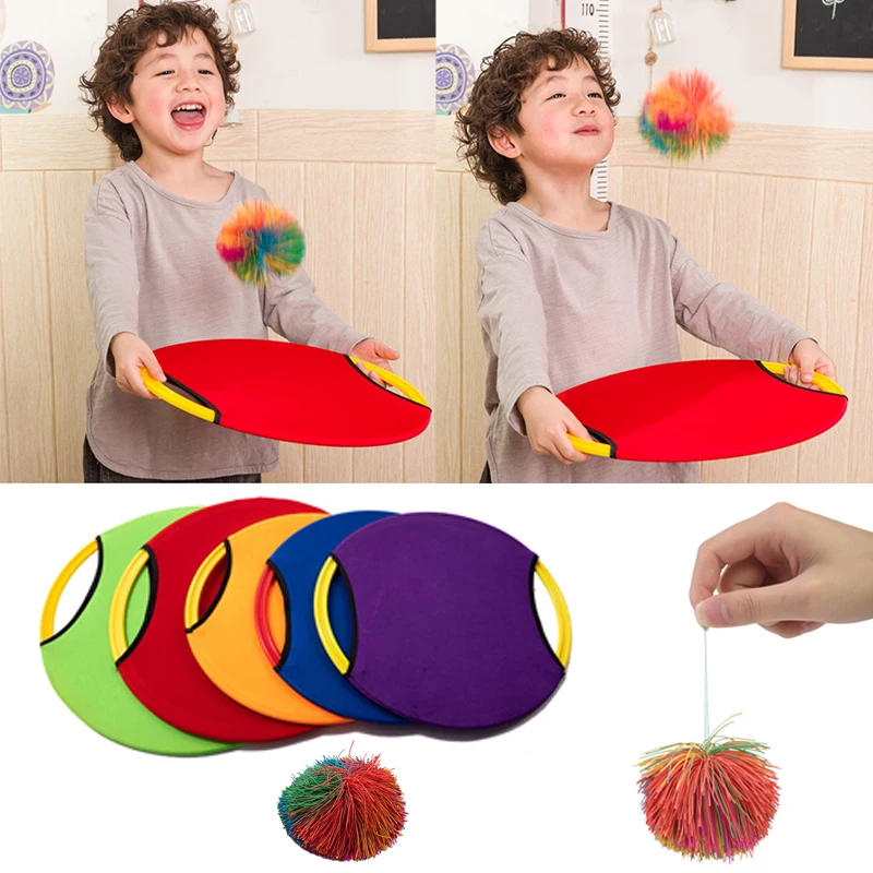 Bouncing Circle Throwing and Catching Ball Games Kids Sensory Training Toys Parent-child Interaction Outdoor Summer Fun Sports