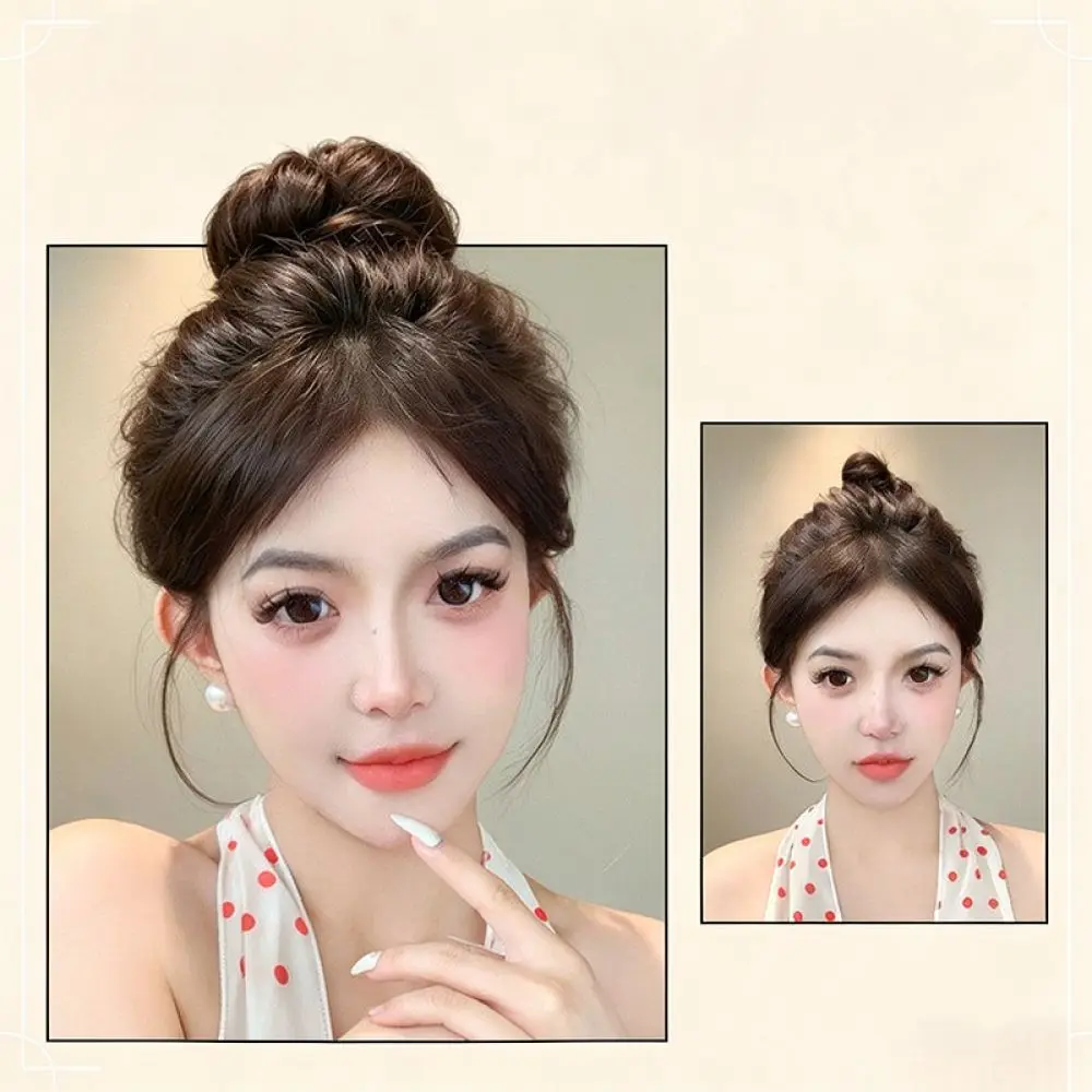 Fashion Synthetic Messy Bun Hairpiece Birds Nest Expansion Clip Natural Looking Updo Styling Tool Portable Hair Accessory Daily