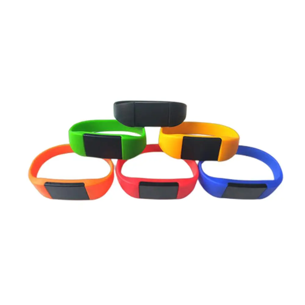 1Pcs High Quality Multiple Choice Waterproof Silicone Rewritable 13.56Mhz UID Changeable MF 1KS50 NFC IC Bracelet RFID Wristband