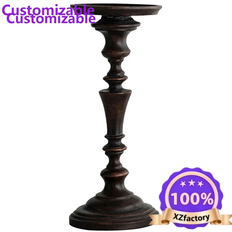 Factory Direct 2026 Top YXY Base portacandele per tavolo da pranzo in resina con supporto alto vintage