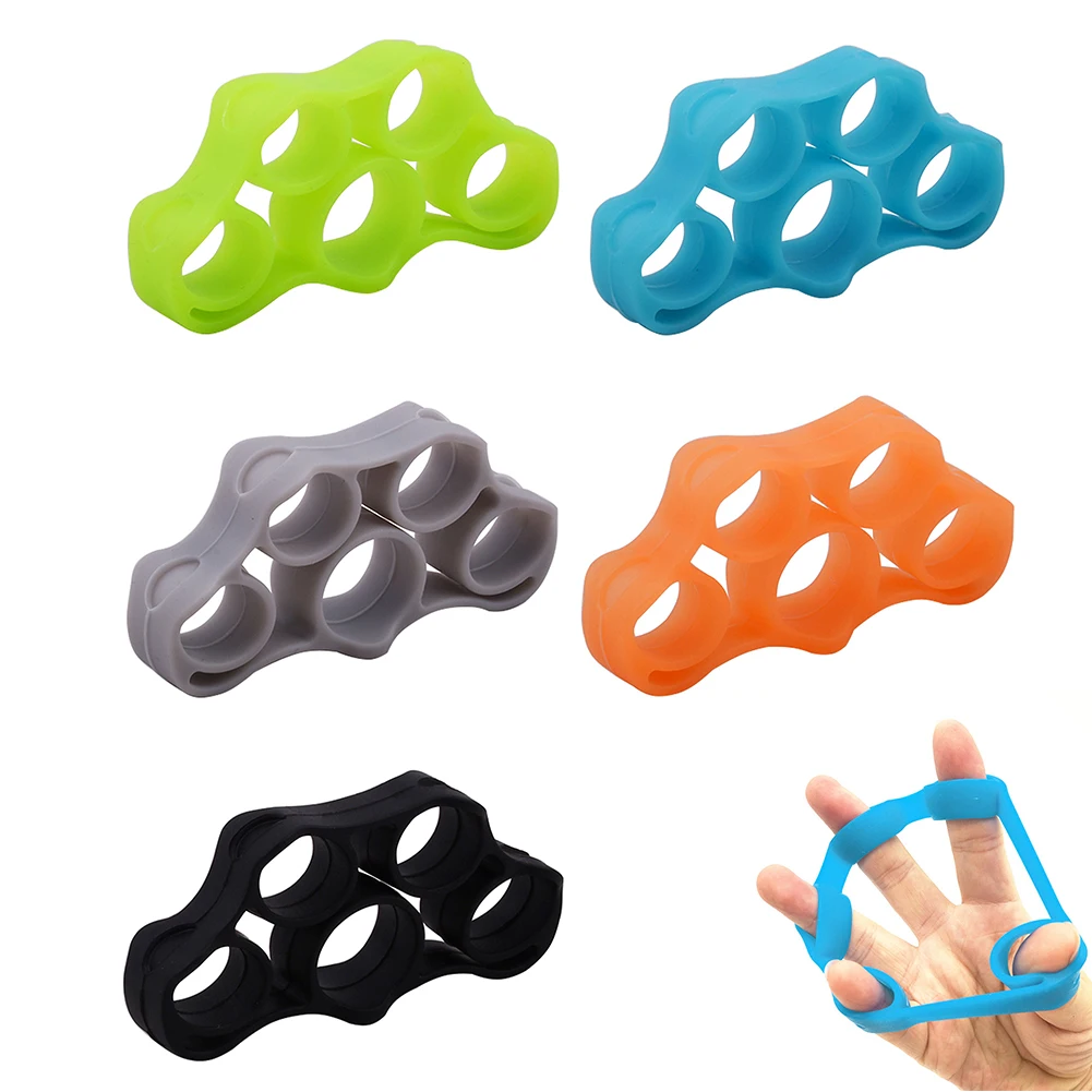 1PCS Hand Gripper Silicone Finger Expander Exercise Hand Grip Wrist Strength Trainer Finger Exerciser Resistance Bands Fitness