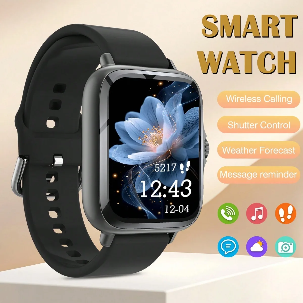 

New Smart Watch for Men Women-Answer/Make Call,Modern Smart Watch for Men Women with Full Touch Display for Friends Holiday Gift