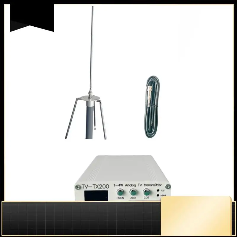 

TV-TX200 Аналоговый передатчик сигнала VHF/UHF с антенной GP поддерживает вход HD/AV для передачи ТВ-N33R