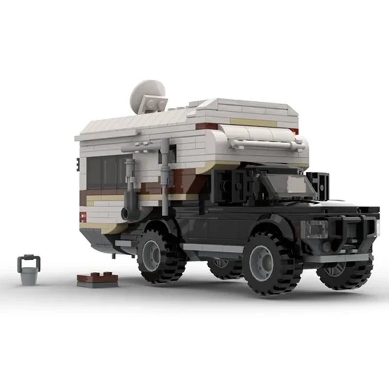 เมืองรถรุ่น Moc อาคารอิฐ Perfect C-10 คลาสสิก Camper เทคโนโลยี Modular Blocks ของขวัญของเล่นคริสต์มาส DIY ชุดประกอบ