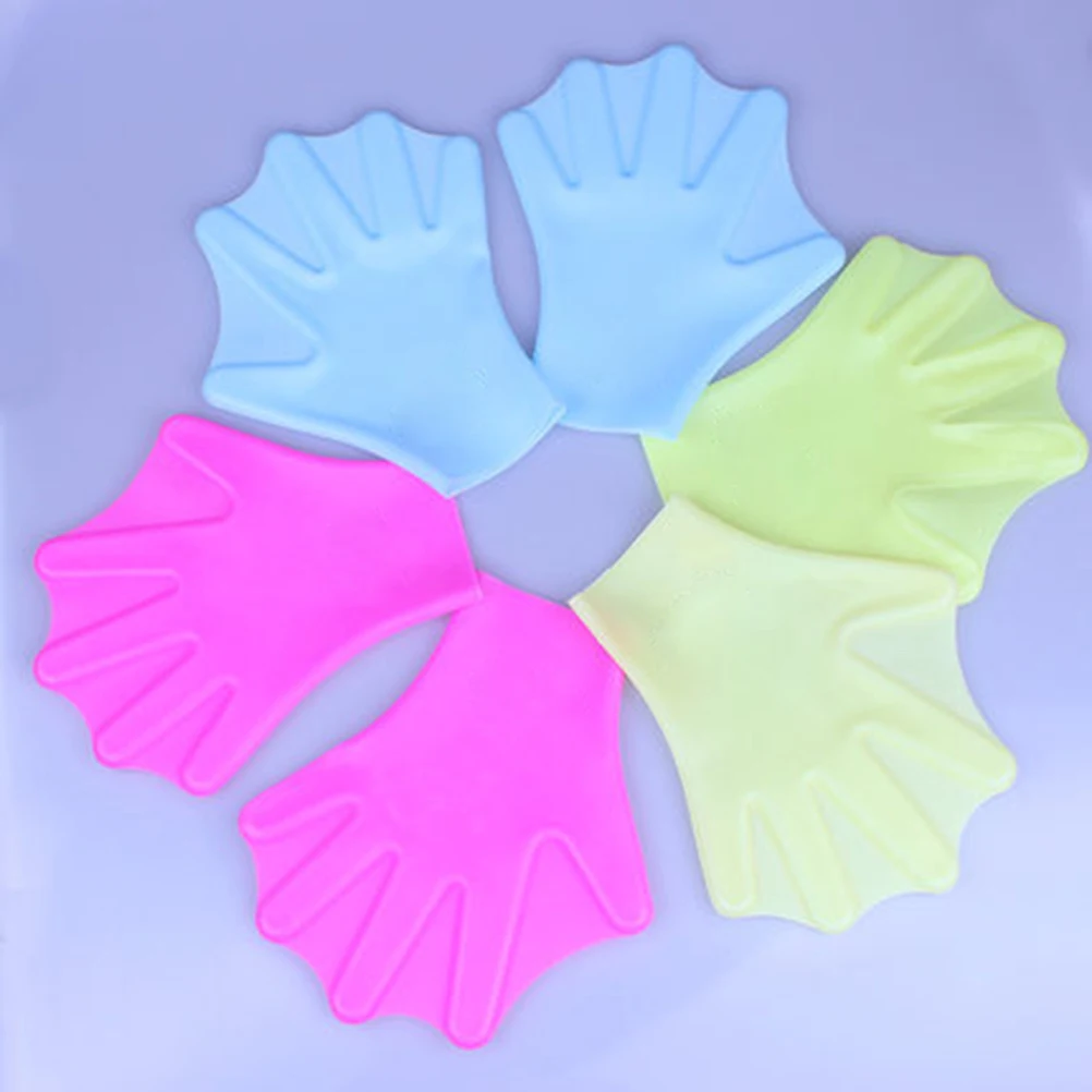 

Swim Aquatic Hand Swim Webbed Aquatic Paddle Fitness Diving Hand Web Webbed Gloves Mittens Soft Breathable Gloves
