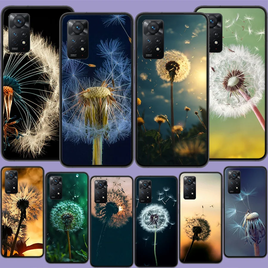 Dandelion Seeds Phone Case For Redmi Note 13 5G Plus 12C 12 10A 10C 10 9 8 9A 9C 9T 8A S2 K60 K70 Pro 7 7A 6 6A Xiaomi A2 Lite C