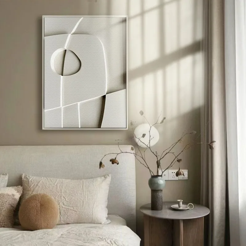 Creative 3D Wall Decoration Painting Room Decor Art Relief Sandstone Painting Luxury Aesthetic Hanging Paintings Home Ornaments