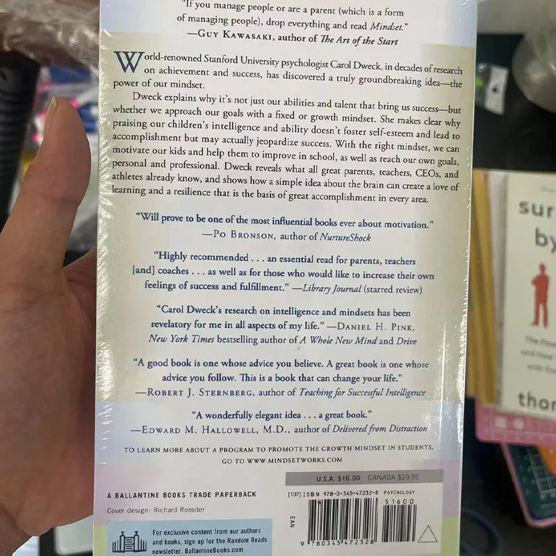 Mindset The New Psychology Of Success by Carol S. Dweck How We Can Learn To Fulfill Our Potential Book