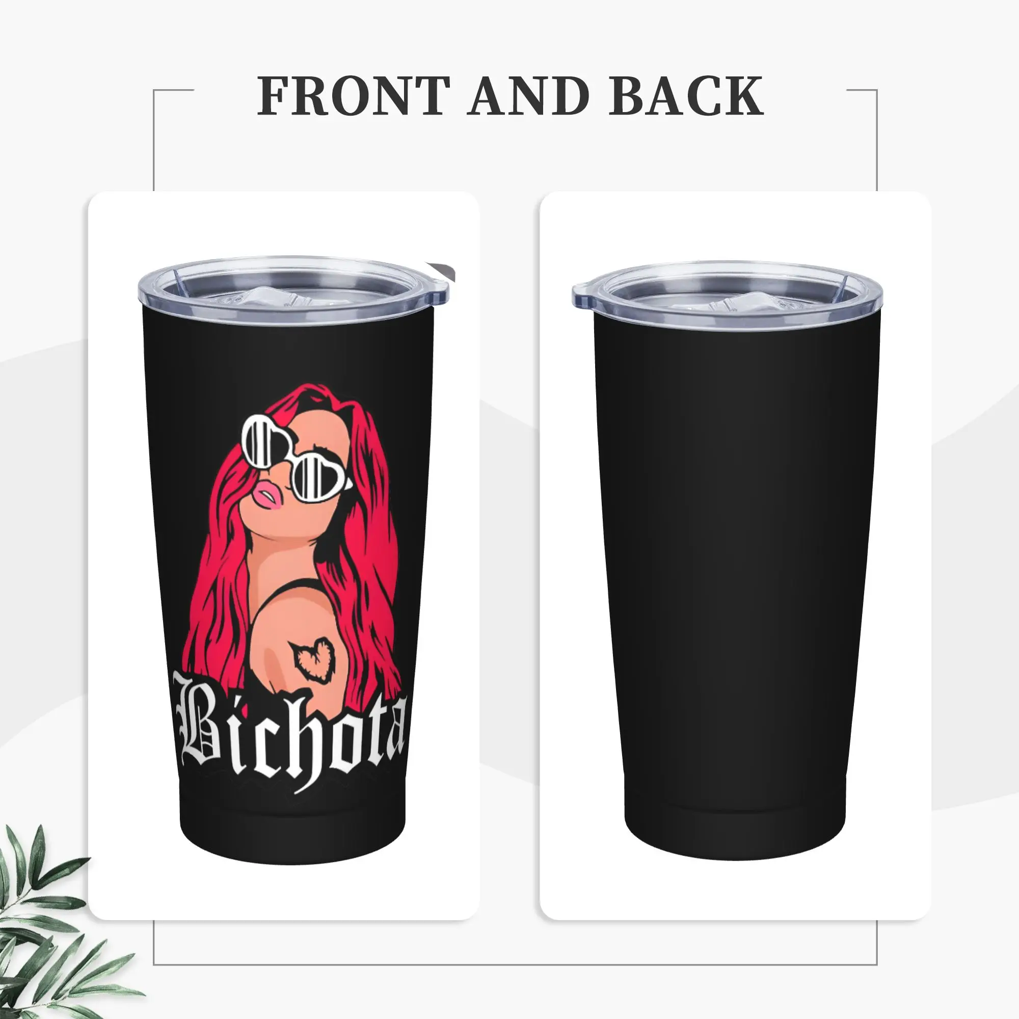 Stainless Steel Tumbler Bichota Karol G Singer Thermal Mug  Insulated Hot Drinks Car Mugs Travelist Water Bottle