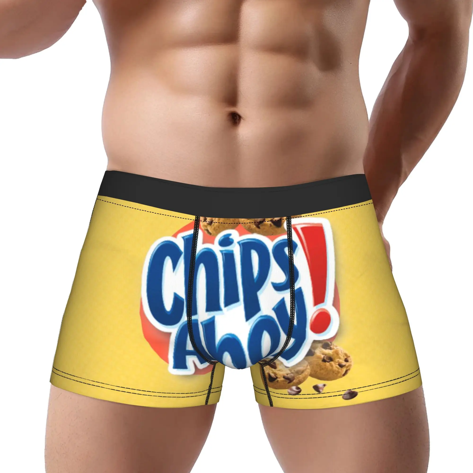 Calzoncillos Boxer Azules (3) Chips Ahoy para Hombre, Ropa Interior Masculina, Shorts Cómodos
