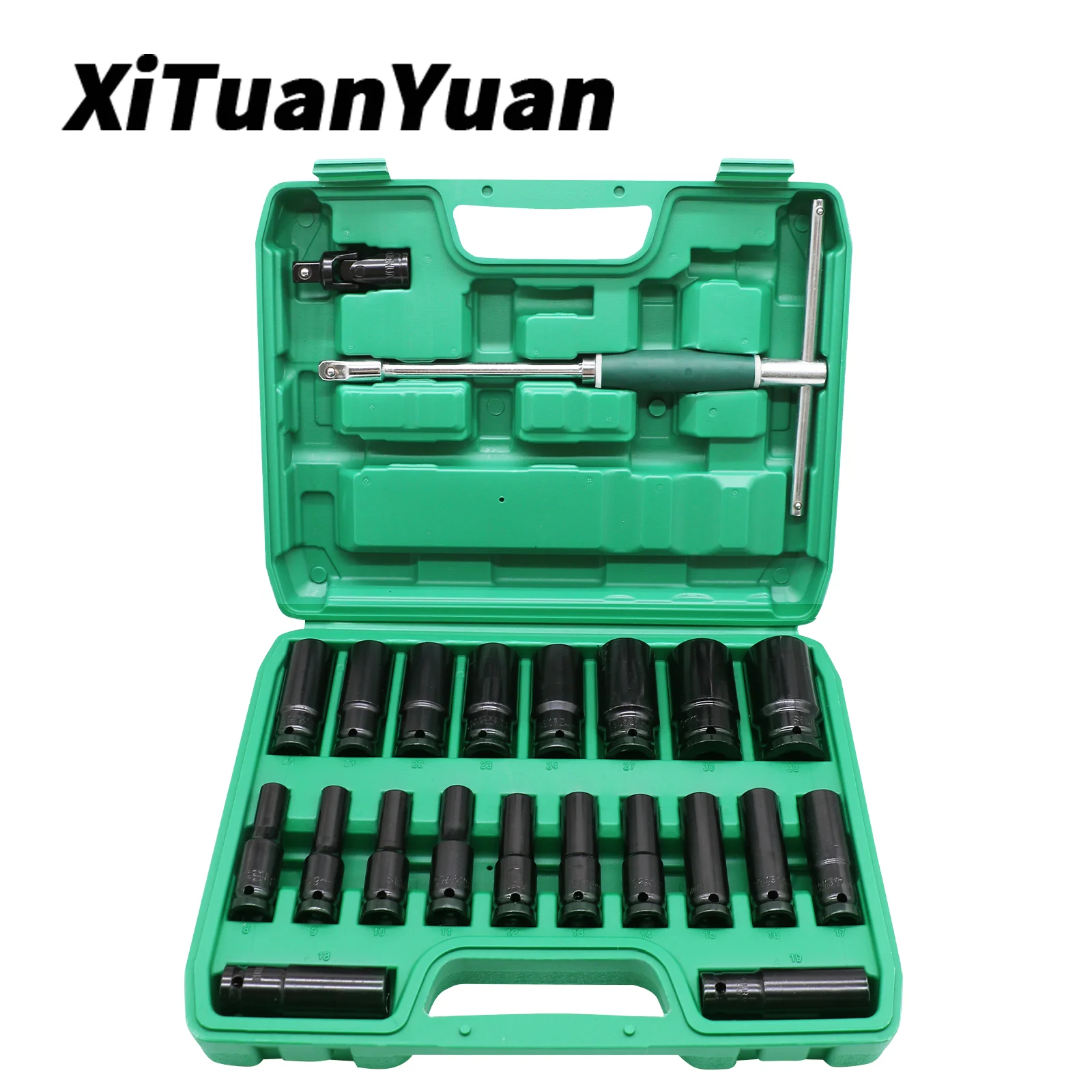 

23pcs Electric Impact Wrench Hexs Socket Head Kit Drill Chuck Drive Adapter Set for Electric Drill Wrench Screwdrivers