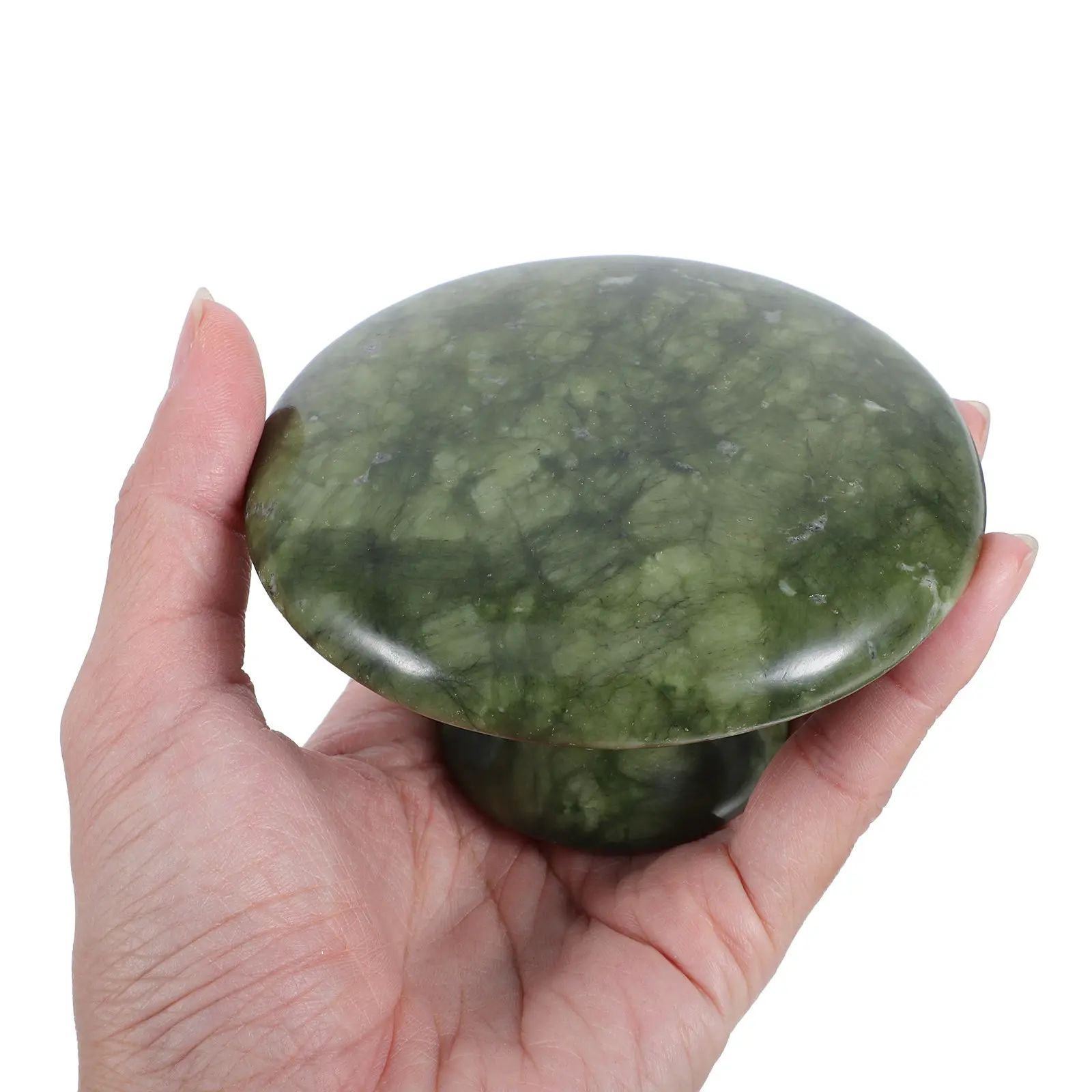 Mushroom Gua Sha Massage Stone Jade Smooth Facial Eye Massager Spa Tool for Face Neck Back Relaxation Guasha Tool for Body view 2