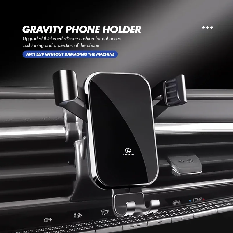 Car Gravity Mobile Phone Holder Air Vent Clip Mount GPS Stand For Lexus UX250h RX450h CT200h RX400h NX300h RX350 RX300 GX470