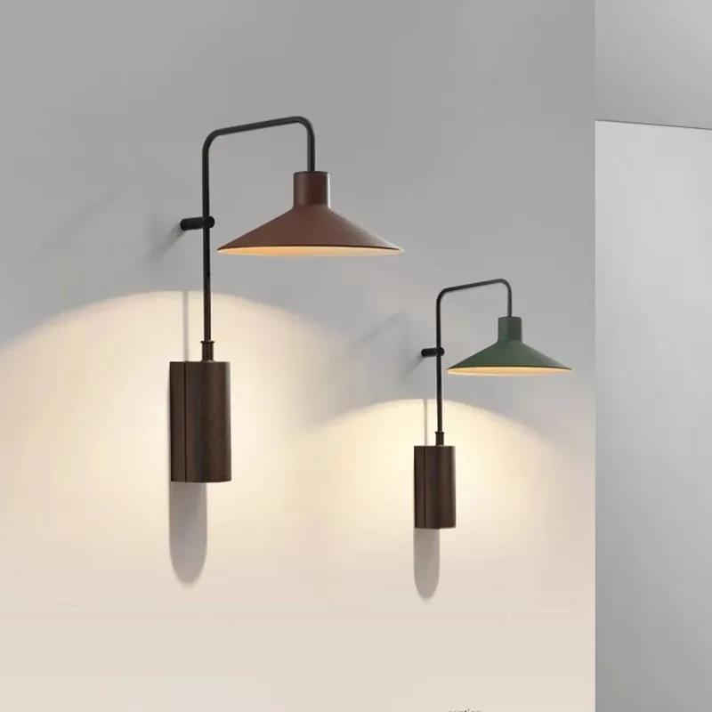 

Modern Black Green Coffee Metal Wall Light For Hotel Shop Bedroom Parlor Dining Room Art Deco Sconce 110-220V
