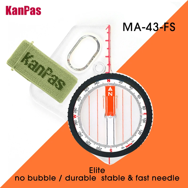 

KANPAS elite competition orienteering thumb compass with silicon ring,MA-43-FS