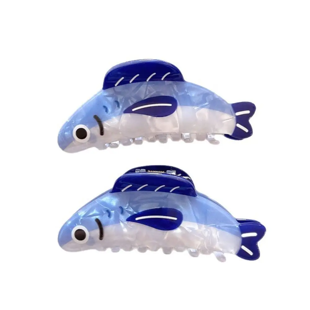 

Hairpin Ocean Sardine Hair Clip Acrylic Geometry Large Hair Claw Hair Accessories Shark Clip Plastic Grab Clip Female