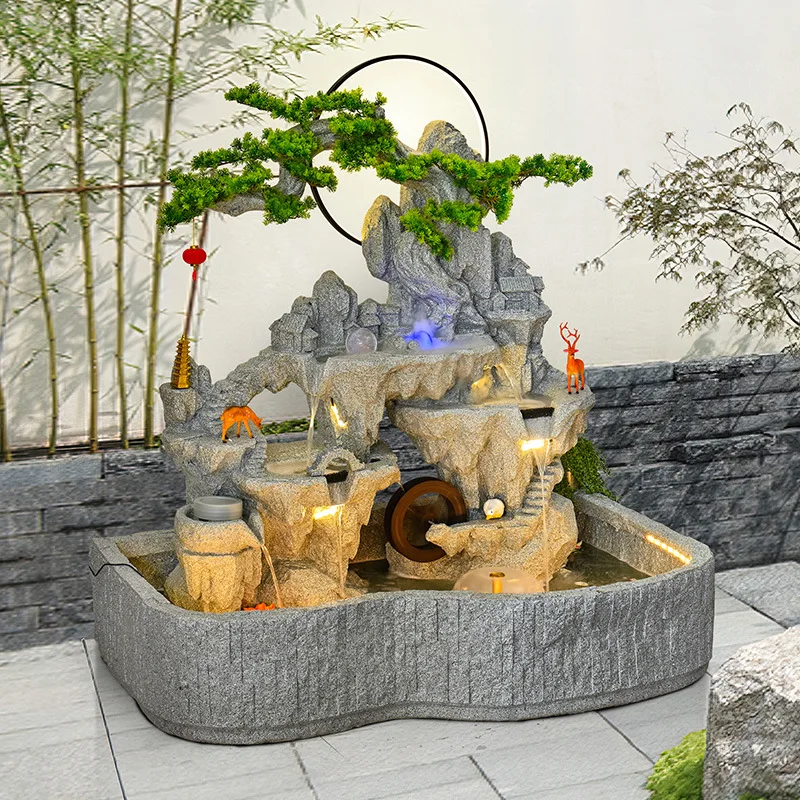 

flowing water fountain landscape decoration ornament garden balcony circulating water system landscape fish pond landscaping