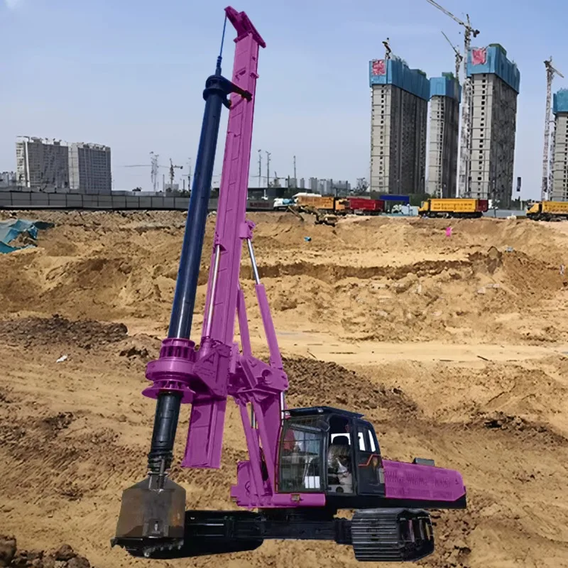 For Infrastructure Project Rotary Drilling Rig Drill Rig Foundation Machine 155kN Torque 56m Depth Diesel for Construction