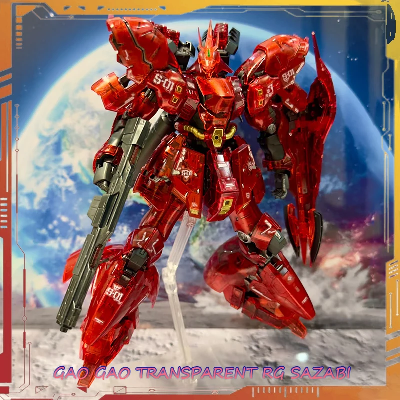 

GAOGAO KO RG Sazabi прозрачный цвет MSN-04 фигурка масштаб 1/144 сборная модель комплект U.C.0093 аниме фигурки подарок на день рождения