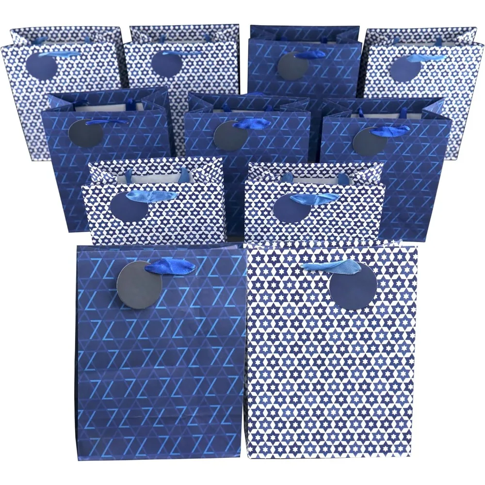 

Gift Bags, Hanukkah, Medium, 10-Count Set