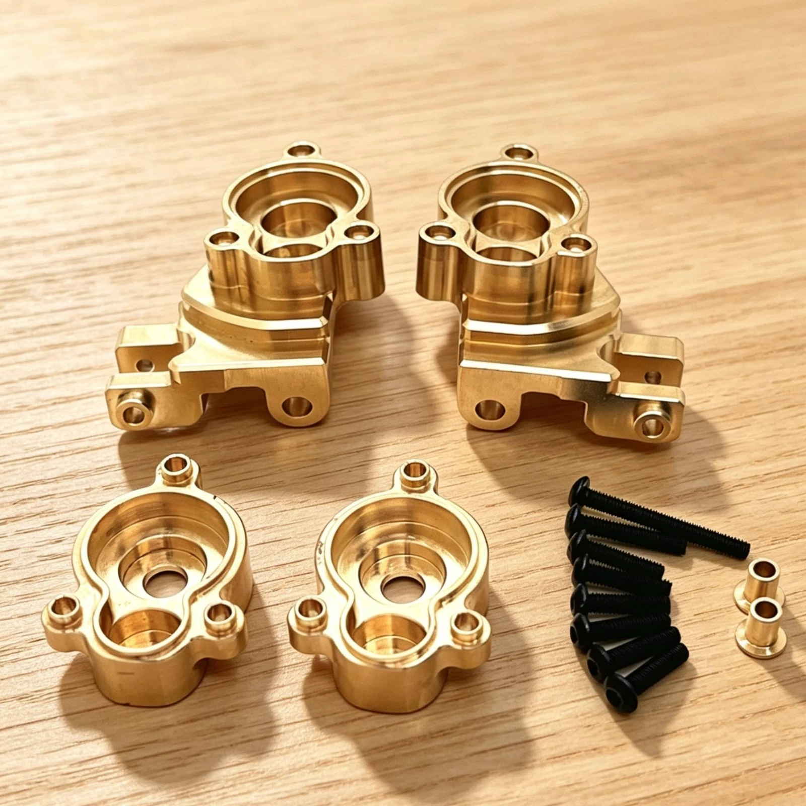 Steering Cup with Gear Cover Brass RC Car Steering Cover Stable Shiny for Hobbyists, off-Road Driving