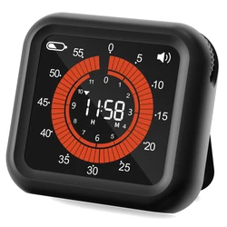 Fashion Visual Timer Rechargeable Kitchen Timer Manual Countdown Mechanical Cooking Timer Cooking Shower Study Stopwatch Timer