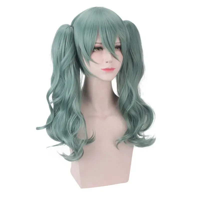 Vocaloid Miku Dune Sand Planet Pruik Met Paardenstaarten Beginner Toekomst 50 Cm Synthetisch Haar Vrouwen Universele Cosplay Pruiken RZ3250