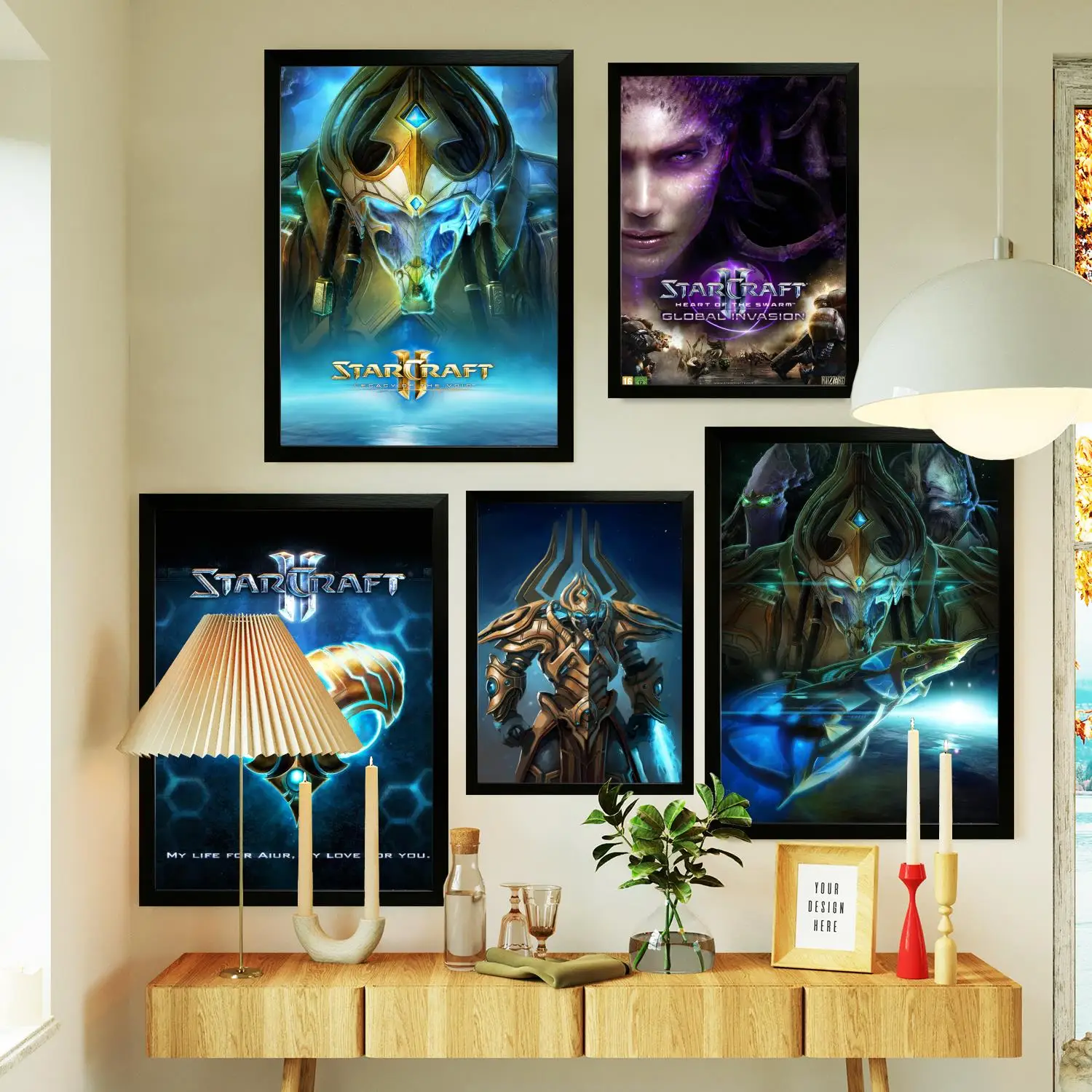 StarCraft II Legacy of The Void Poster Stampe Wall Art Canvas Painting Poster per la moderna famiglia Soggiorno Home Decor