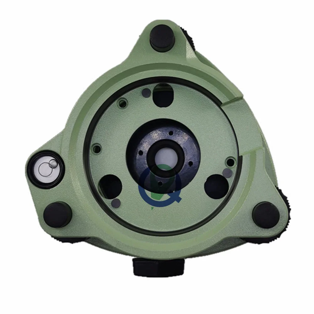 Green Three-Jaw Tribrach Without Optical Plummet For Total Station Surveying