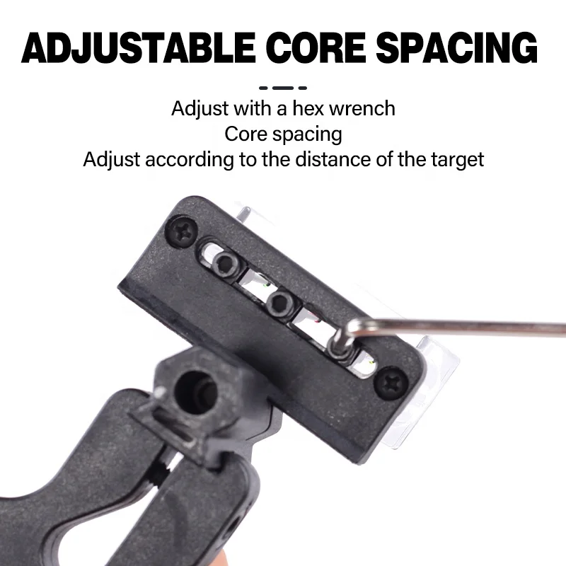 مجمع القوس البصر الرماية 3 دبابيس نطاق مجهر قابل للتعديل المعادن الصيد المهنية مركب السهم مجموعة الملحقات #4