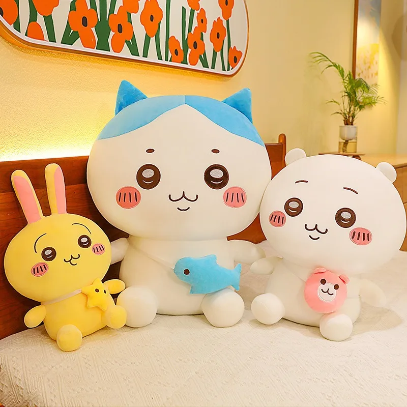 

50cm Large Japanese Plush Usagi Doll Little Hachiji Ika Wow Cute Doll Cloth Doll Gift for Women's Birthday Gift