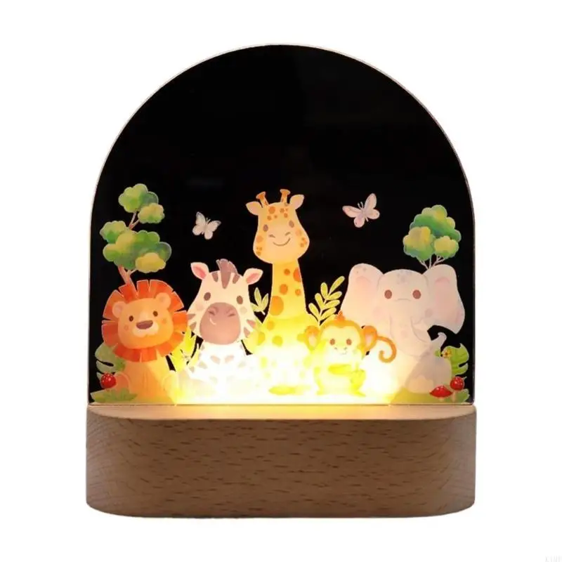 

Acrylic LED Night Lights Bedroom Home Decoration Bedside Light with Base Warm Light LED Table Lamp Enduring